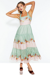 Fate & Becker Hollyhock Maxi Dress - Floral Eye