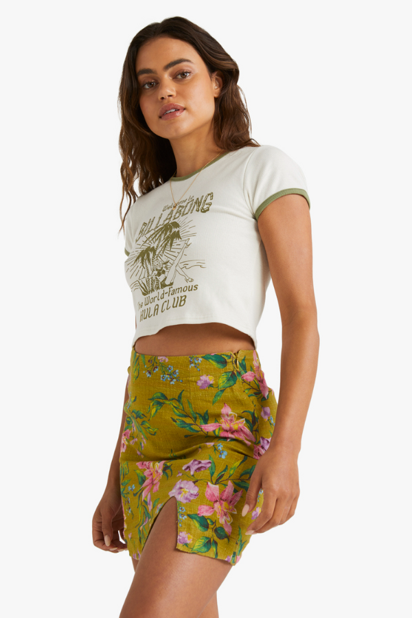 Billabong Laylow Haven Skirt - Olive