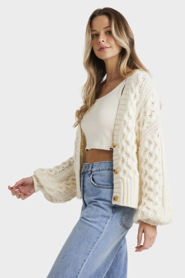 Billabong Montana Cardigan Salt Crystal