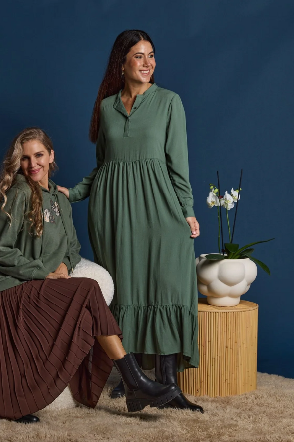 Classic Tee by Stella & Gemma - Green/Navy Stripe