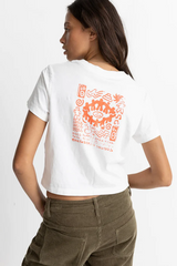 Rhythm Dance Vintage Crew Tee - White