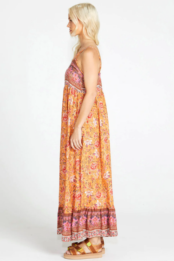 Sass Dawn Maxi Boho Dress - Batik Paisley