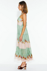 Fate & Becker Hollyhock Maxi Dress - Floral Eye