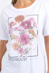 Foxwood In Bloom Tee - White