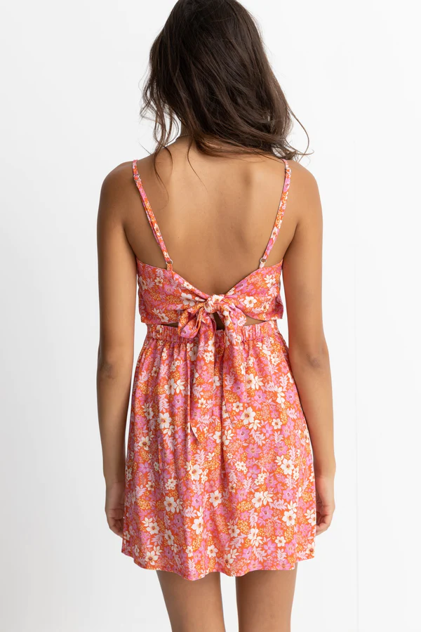 Rhythm Lune Floral Mini Dress - Red