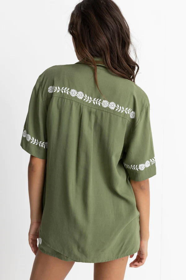 Rhythm Juno SS Shirt - Olive