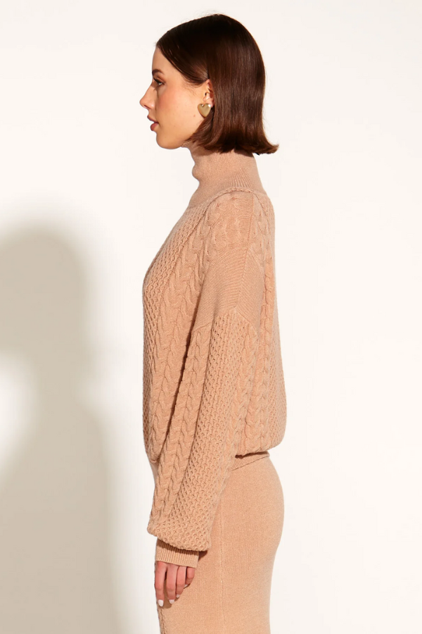 Fate & Becker Treasure Turtleneck Cable Knit