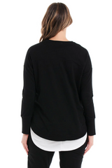 Betty Basics Lucy French Terry Sweat - Black