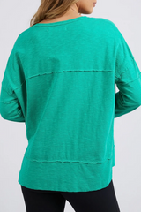 Foxwood Throw On Tee - Green