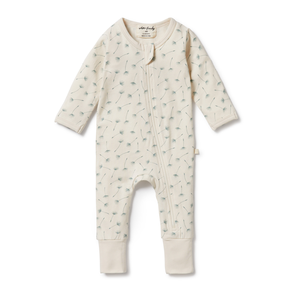 Wilson & Frenchy Float Away Organic Zipsuit With Feet