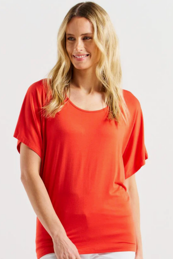 Betty Basics Maui Tee - Flame Red