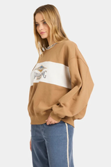 Billabong Point Break Womens Crew Top - CEMENT