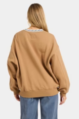 Billabong Point Break Womens Crew Top - CEMENT