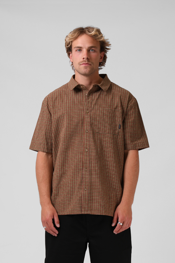 RPM Tart-in SS Mens Check Shirt