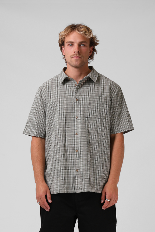 RPM Tart-in SS Mens Check Shirt