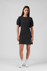 RPM Holiday Mini Dress - BLACK POKADOT