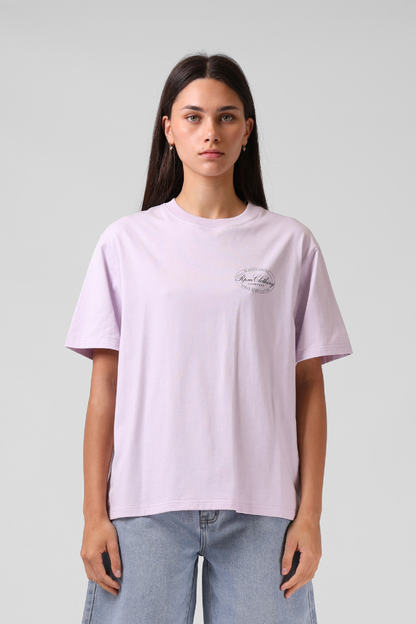 RPM Stamp Womens Tee - ORCHID