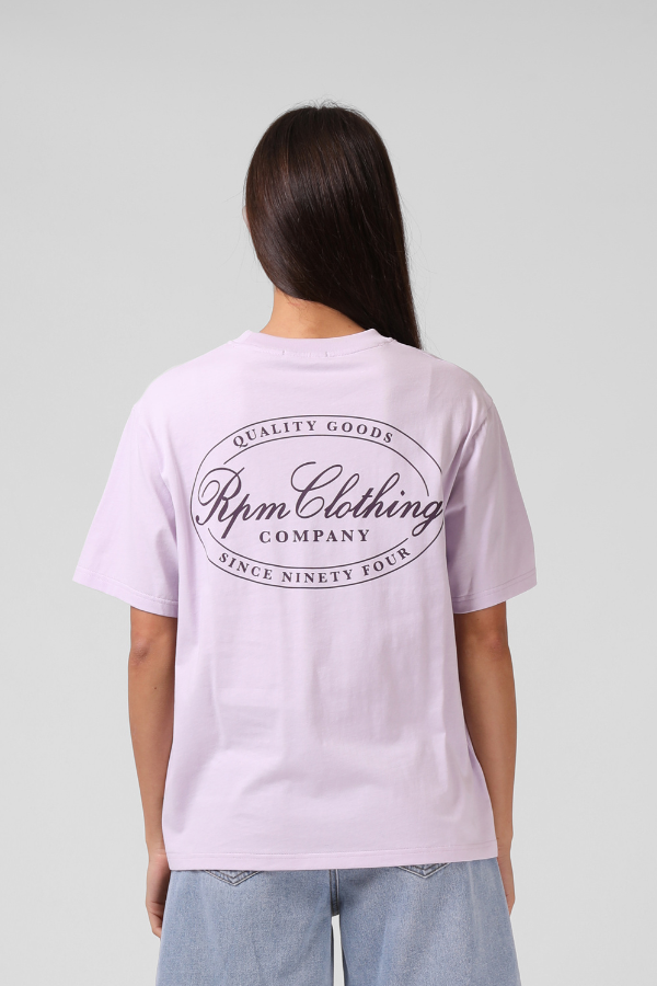 RPM Stamp Womens Tee - ORCHID