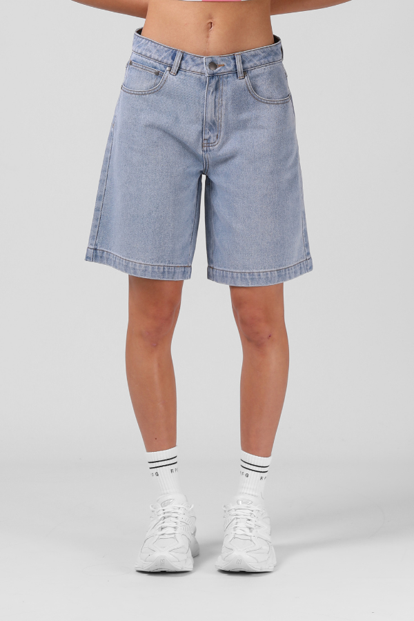 RPM Denim Jorts Womens Shorts - BLUE