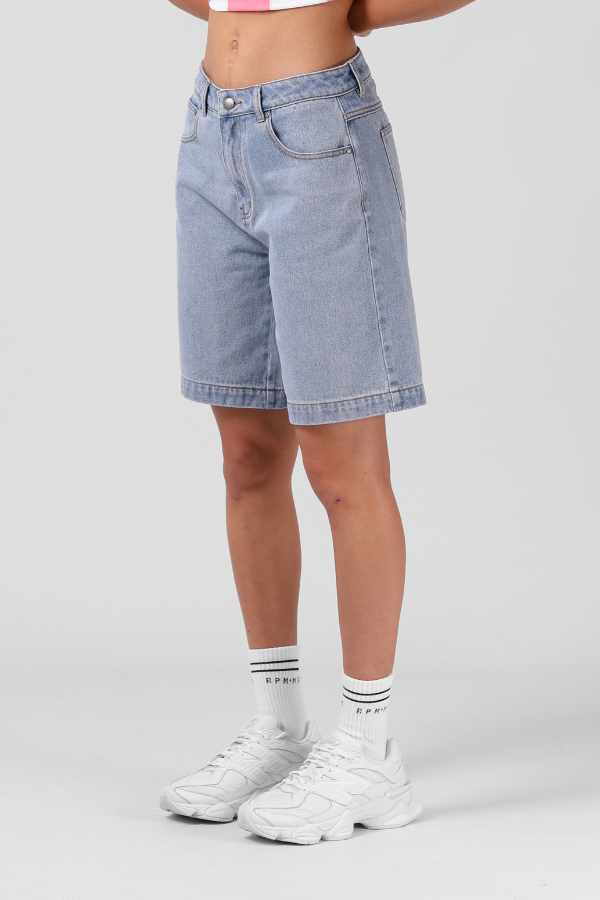 RPM Denim Jorts Womens Shorts - BLUE