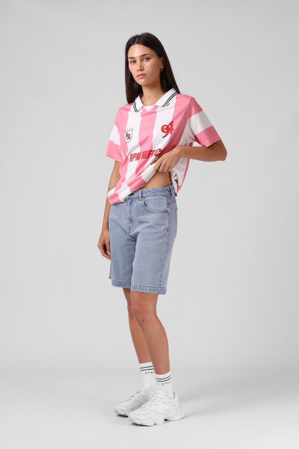 RPM Denim Jorts Womens Shorts - BLUE