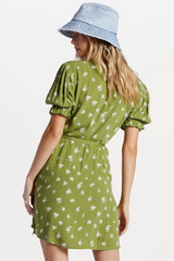 Billabong Chiquita Wrap Dress - GREEN EYES