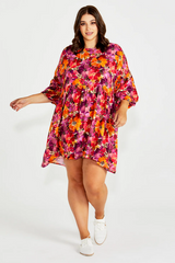 Sass Yasmin Bubble Sleeve Mini Dress