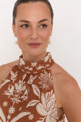 Adorne Two Pearl Event Earrings - Gold/Cream