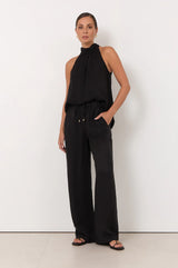 Adorne Kelly Cupro Pant - Black