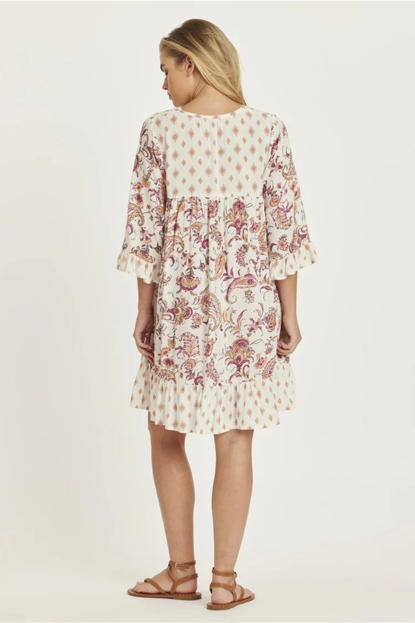 Amuse Spring Fling Woven Mini Dress - SANDY