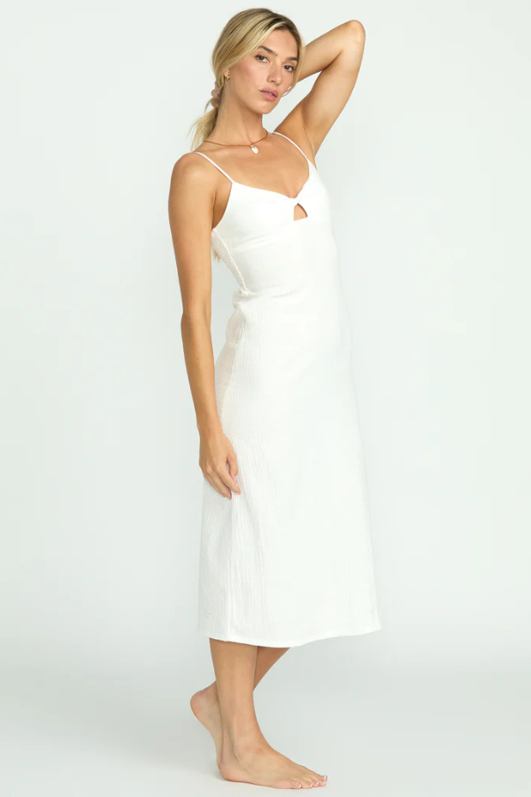 Billabong Crystal Clear Midi Dress - SALT CRYSTAL