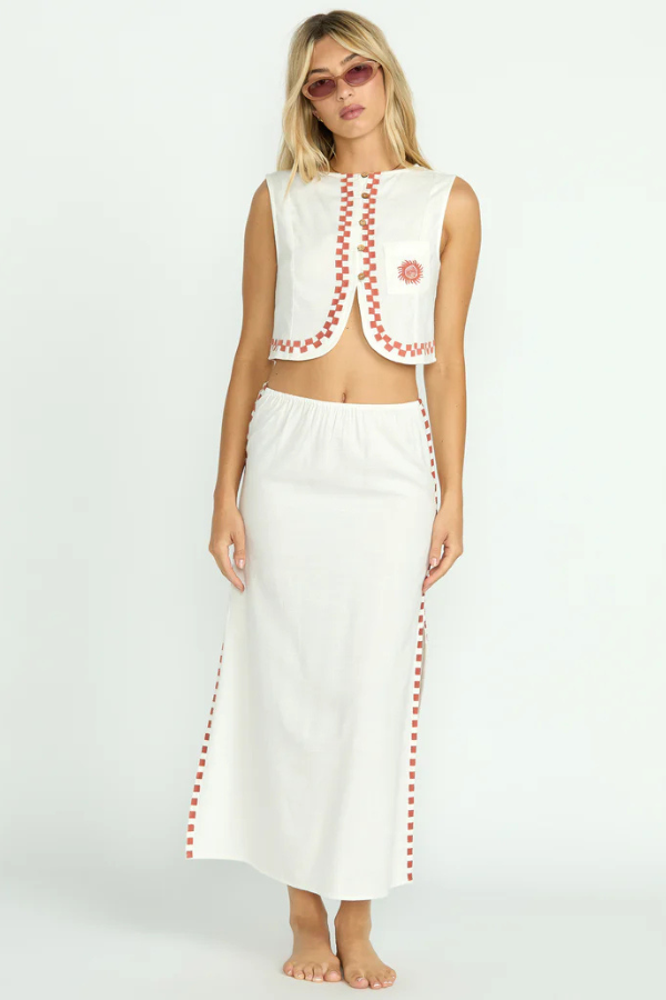 Billabong Secret Cove Skirt - SALT CRYSTAL