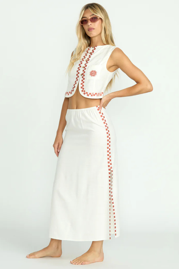 Billabong Secret Cove Skirt - SALT CRYSTAL