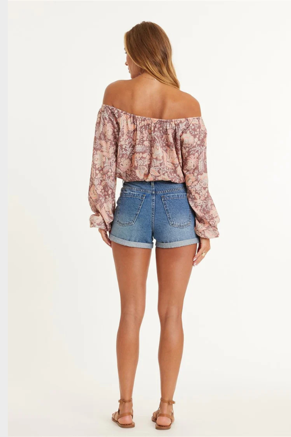 ELIZA LS WOVEN TOP