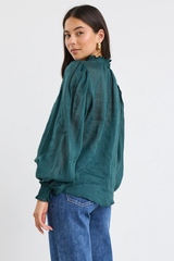 By Rosa Poet LS High Neck Top - Forest