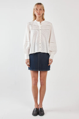 Sass Eleri Lace Blouse - White
