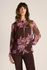 Fate & Becker Nyomi Blouse - Dark Flower Print