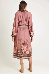 Fate & Becker Nina Shirt Dress - Dark Scarf Print