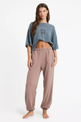 Roxy Steppin Up Trackie Pant - MOCHA