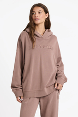 Roxy Steppin Up Pullover Hoodie - MOCHA