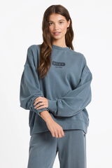 Roxy Heading Out Crew Neck Top - DARK SLATE