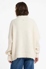 Roxy In The Clouds O/S Knit Sweater - BONE