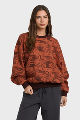 Billabong Vida Palms Womens Crew - TEAK