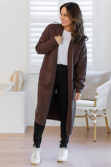 Calie Knit Cardigan - Chocolate