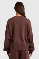 Roxy Allday Womens Crew Neck Sweater - CACAO