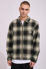 Billabong Bad Dog Zip Check Jacket - BLACK