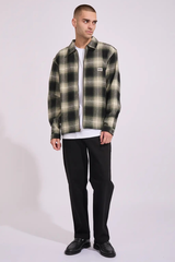 Billabong Bad Dog Zip Check Jacket - BLACK