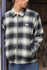Billabong Bad Dog Zip Check Jacket - BLACK