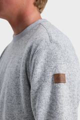 Quicksilver Keller Crew Neck Fleece Top - LIGHT GREY
