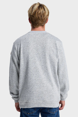 Quicksilver Keller Crew Neck Fleece Top - LIGHT GREY